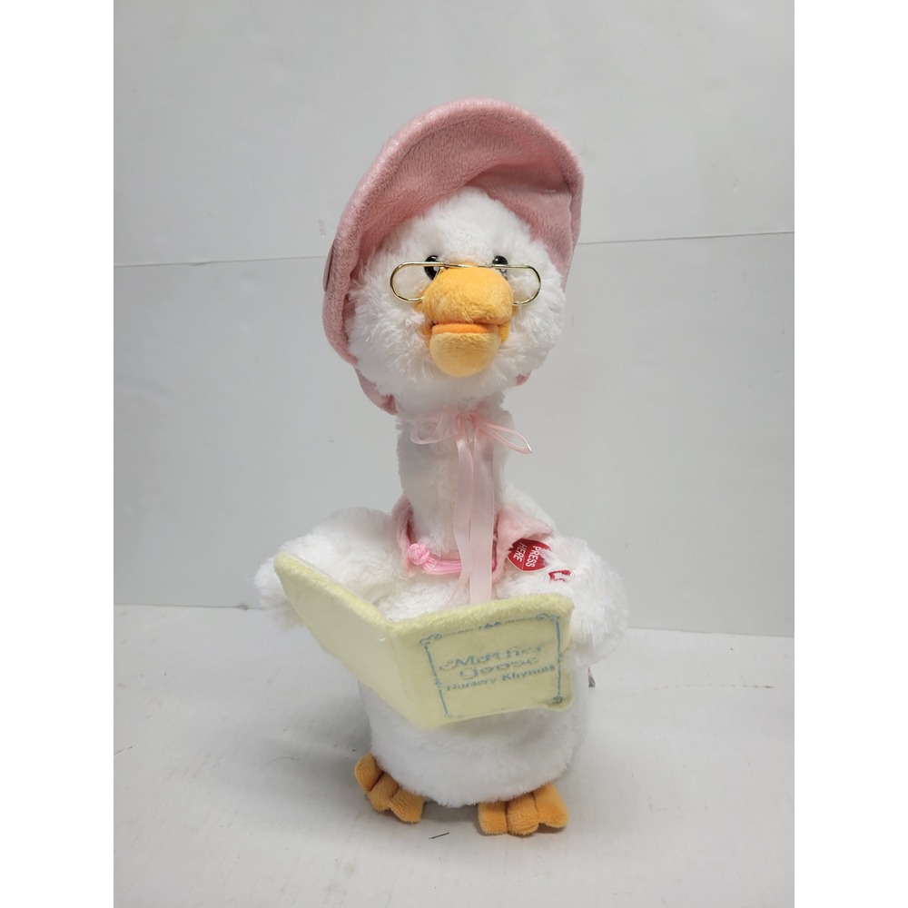 Cuddle Barn Mother Goose Animated Talking Plush Nursery Rhyme Toy working